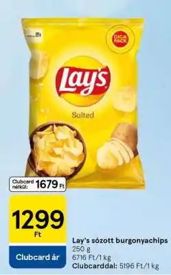 Tesco Lay's sózott burgonyachips ajánlat