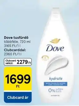 Tesco Dove tusfürdő ajánlat