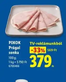 Lidl PIKOK Prágai sonka ajánlat