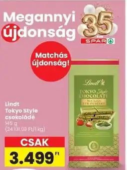 Spar Market Lindt Tokyo Style csokoládé ajánlat