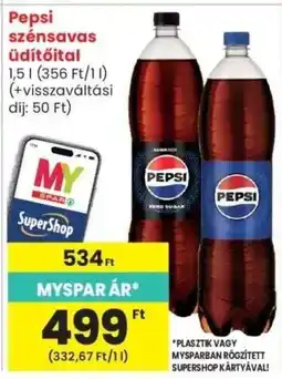 Spar Market Pepsi szénsavas Üdítőital ajánlat