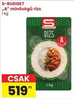 Spar Market S-BUDGET ,,A" minőségű rizs ajánlat