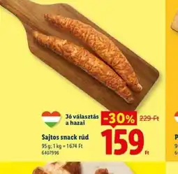Lidl Sajtos snack rúd ajánlat