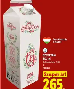 Lidl SZERETEM ESL tej ajánlat