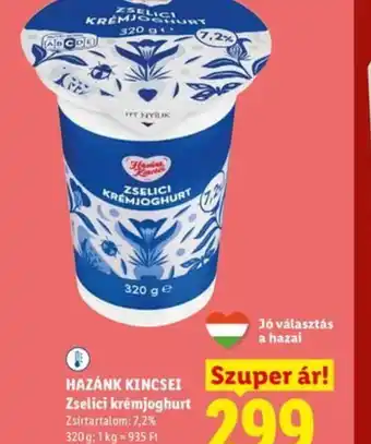 Lidl HAZÁNK KINCSEI Zselici krémjoghurt ajánlat