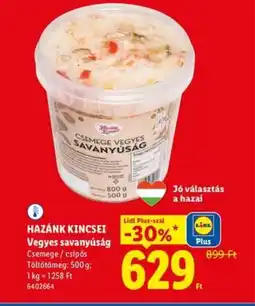 Lidl HAZÁNK KINCSEI Vegyes savanyúság ajánlat