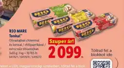 Lidl RIO MARE Tonhal ajánlat