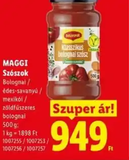 Lidl MAGGI Klasszikus bolognai szsz ajánlat