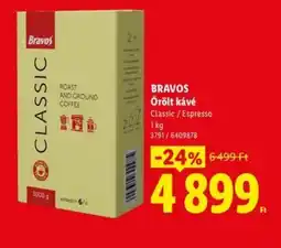 Lidl BRAVOS Őrölt kávé ajánlat