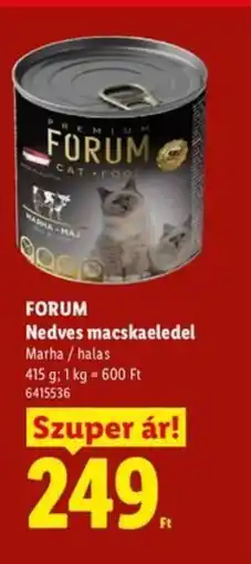 Lidl FORUM Nedves macskaeledel ajánlat