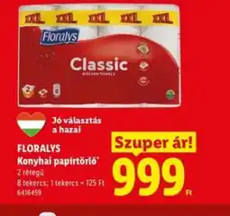 Lidl FLORALYS Konyhai papírtörlő ajánlat