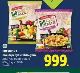 Lidl FRESHONA Bio serpenyős zöldségmix ajánlat