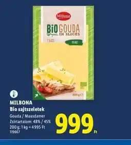 Lidl MILBONA Bio sajtszeletek ajánlat