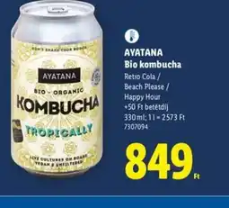 Lidl AYATANA Bio kombucha ajánlat