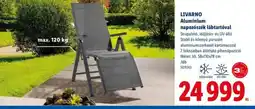 Lidl LIVARNO Alumínium napozszék ajánlat