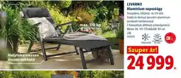 Lidl LIVARNO Alumínium napozágy ajánlat
