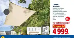 Lidl LIVARNO Napvitorla ajánlat