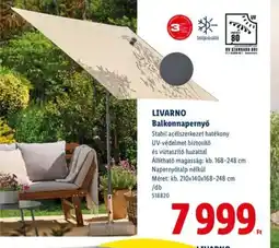 Lidl LIVARNO Balkonnapernyő ajánlat
