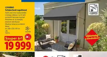 LIVARNO Feltekerhető napellenző