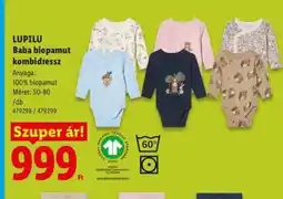Lidl LUPILU Baba biopamut kombidressz ajánlat