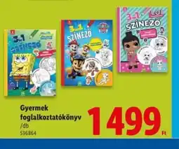 Lidl Gyermek foglalkoztatkönyv ajánlat