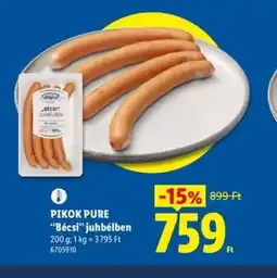 Lidl PIKOK PURE "Bécsi" juhbélben ajánlat