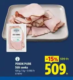 Lidl PIKOK PURE Sült sonka ajánlat