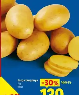 Lidl Sárga burgonya ajánlat