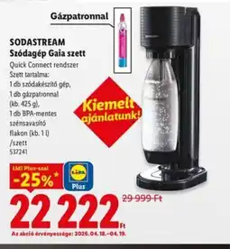 Lidl SODASTREAM Szdagép Gaia szett ajánlat
