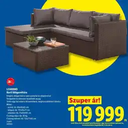 Lidl LIVARNO Kerti ülőgarnitúra ajánlat