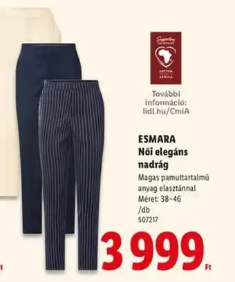 Lidl ESMARA Női elegáns nadrág ajánlat