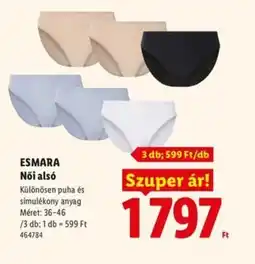 Lidl ESMARA Női als ajánlat
