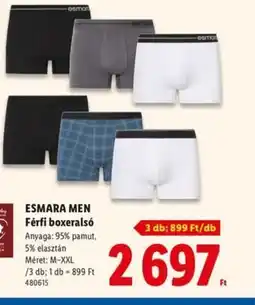 Lidl ESMARA MEN Férfi boxerals ajánlat