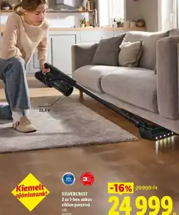 Lidl SILVERCREST 2 az 1-ben akkus porszív ajánlat