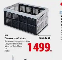 Lidl W5 Összecsukhat rekesz ajánlat