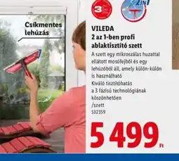 Lidl VILEDA 2 az 1-ben ablaktisztít ajánlat