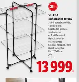 Lidl VILEDA Ruhaszárít torony ajánlat