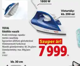 Lidl TEFAL Gőzölős vasal ajánlat