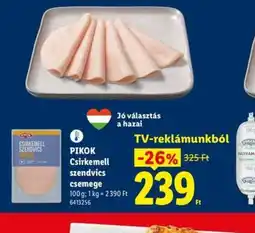 Lidl PIKOK Csirkemell szendvics ajánlat