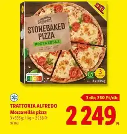 Lidl TRATTORIA ALFREDO Mozzarellás pizza ajánlat