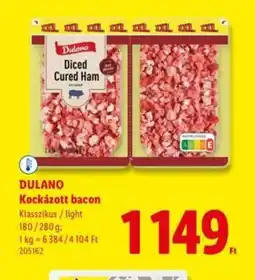 Lidl DULANO Kockázott bacon ajánlat