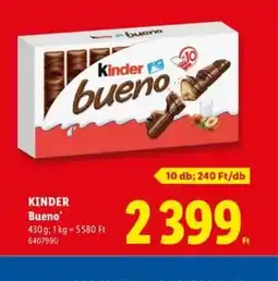 Lidl KINDER Bueno ajánlat