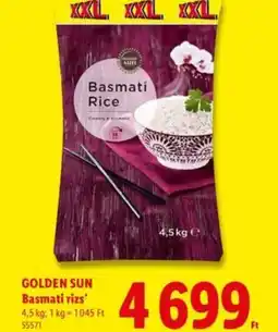 Lidl GOLDEN SUN Basmati rizs ajánlat