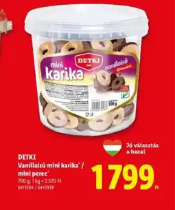 Lidl DETKI mini karika ajánlat