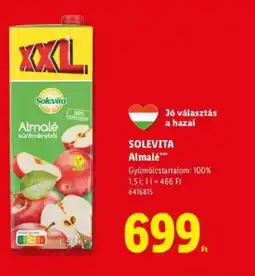Lidl SOLEVITA Almalé ajánlat