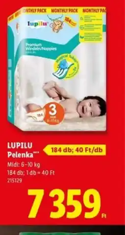 Lidl LUPILU Pelenka ajánlat