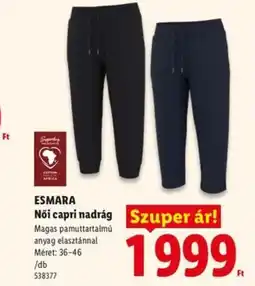 Lidl ESMARA Noi capri nadrág ajánlat