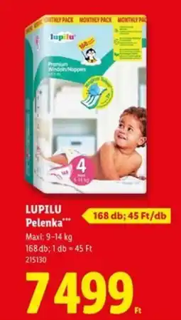 Lidl LUPILU Pelenka ajánlat