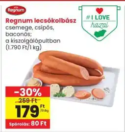 Interspar Regnum lecsókolbász ajánlat