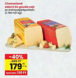 Interspar Cheeseland edami és gouda sajt ajánlat